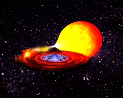 Ilustración de una explosión estelar