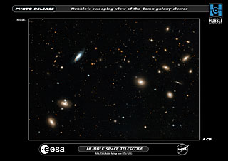 Cúmulo de Coma por Hubble