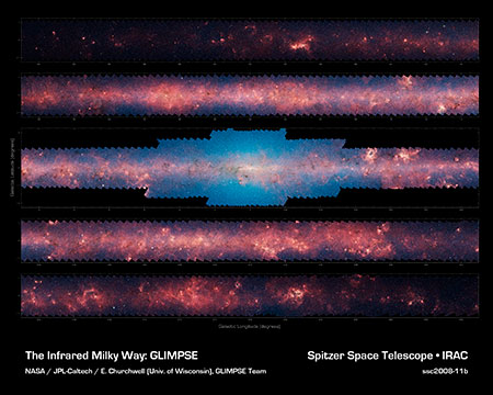 La furiosa formación de estrellas en la Vía Láctea por Spitzer