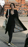 Keira Knightley walking through Soho Square