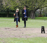 Sienna Miller and Jamie Burke at a London park