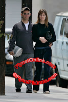 Hilary Swank with her boyfriend/manager in Venice, CA