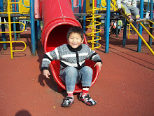 On his slide