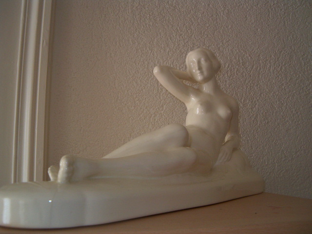 Statue Art Déco en céramique