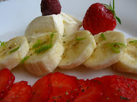 tartare bananes fraises