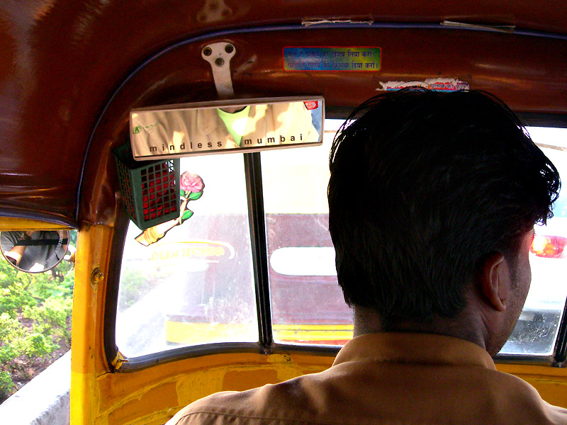 sign in a rickshaw by kunal bhatia