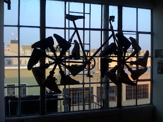 bike art at the Bottle Capp Gallery, San Francisco