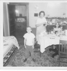 [dining_room_my_room_Dilley+ca+1965,+Bill,+Mama+and+me+at+typewriter.JPG]
