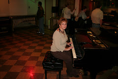Barbi at the piano in Studio B that Elvis played.