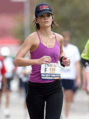 Katie Holmes alla Maratona di New York