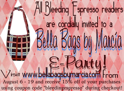 bella bags by marcia e-party invite
