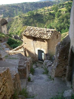 abandoned stone house, calabria, southern italy
