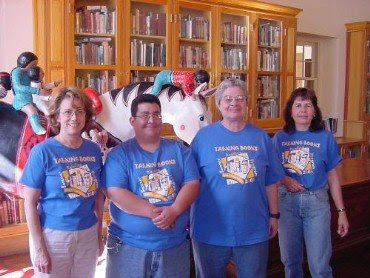 Main Library staff in Summer Reading t-shirts