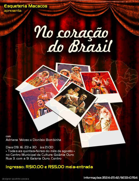 Espetáculo Teatral NO CORAÇÃO DO BRASIL