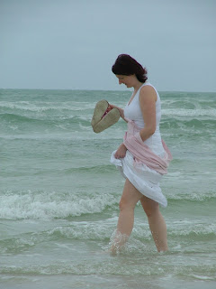 Her first time in the Atlantic ocean