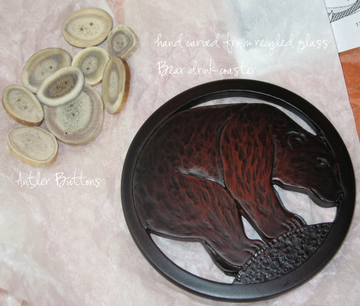 [recycled+glass+coaster+and+antler+buttons.jpg]