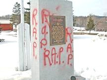 Vermont Memorial Vandalized