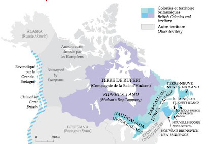 Mapa de Canadá de antes