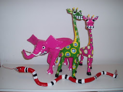 elefanta rosa,girafa brasileira,girafa rosa e cobra coral