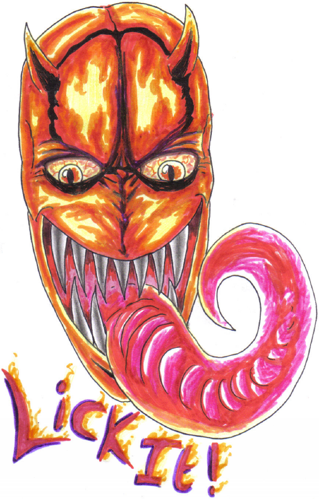 Tongue Demon Head