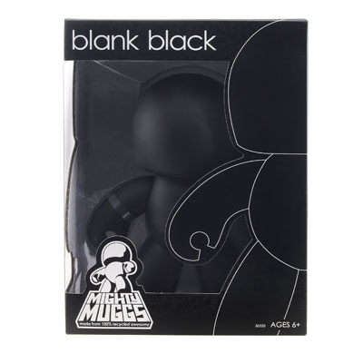 Hasbro Mighty Muggs - Blank Black Mighty Mugg in Package