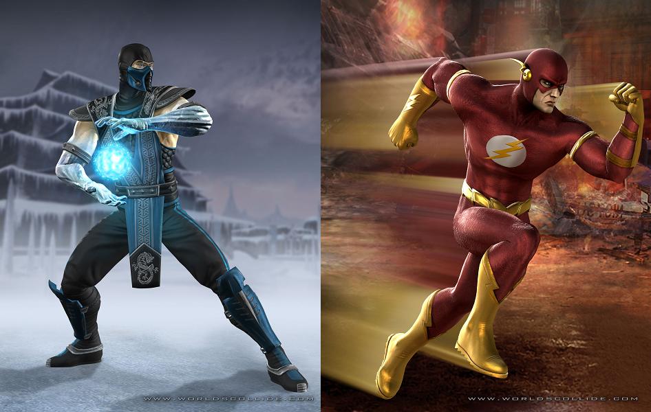 Mortal Kombat vs. DC Universe - Sub Zero and The Flash
