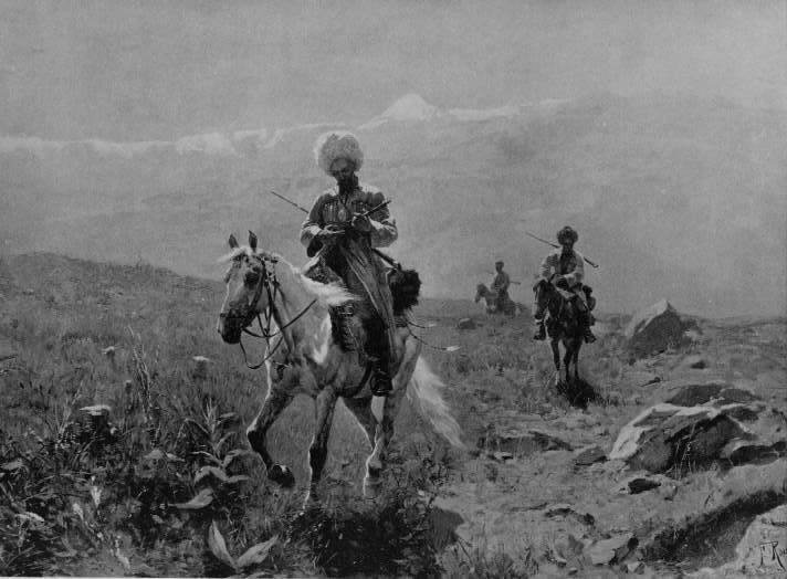 [Riders+of+the+Caucasus+by+F.+Roubard+(Kurds+and+Armenians).jpg]