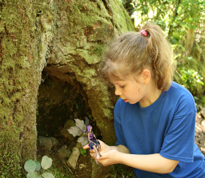 My daughter discovers a fairy