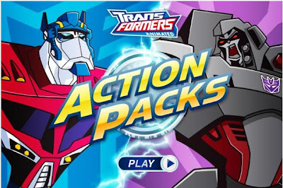 Games Online on Transformers Animated Action Packs