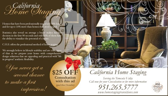 Ad for CA Home Staging