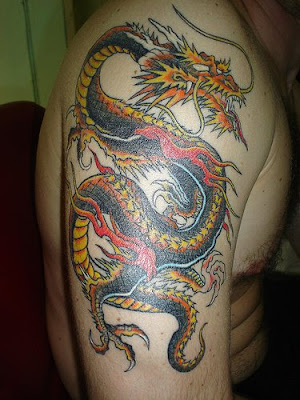 Dragon Custom Colors Tattoo
