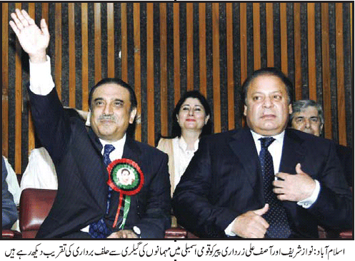 Politicians of pakistan in March 2008
