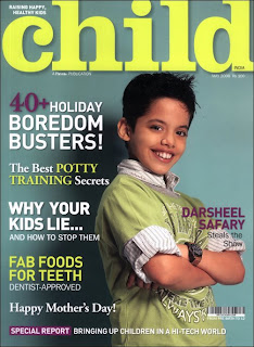 Darsheel Safary becomes Cover Boy for Child