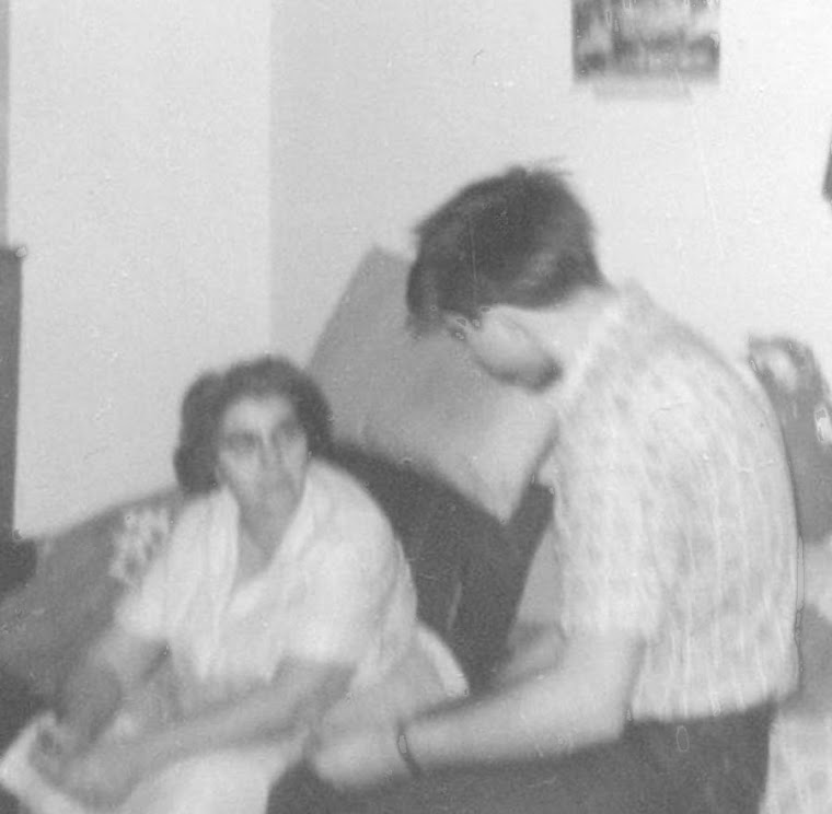 Mom and Brent... blurry