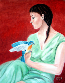 Woman with bird