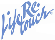 Lifetouch logo modified to say Life Retouch