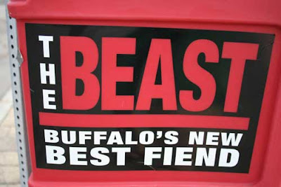 Publication ad, reading BEAST Buffalo's New Best Fiend