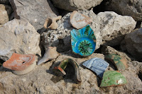 Pottery Shards at Acrocorinth