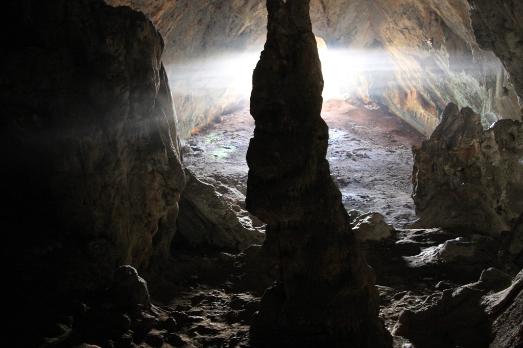 Inside the Corycian Cave, near Delphi Greece.