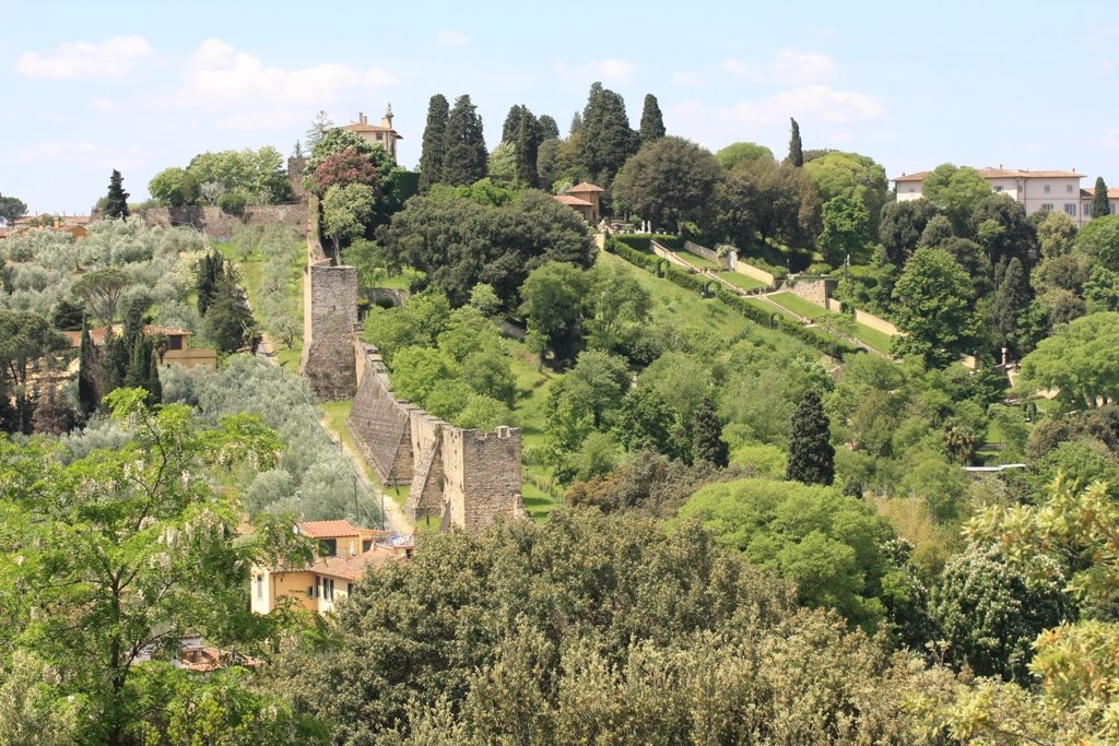 View from Rose Garden Toward Bardini and Old City Wall