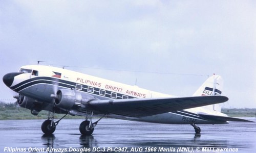 1945 Air Manila DC-3 taken in 1968