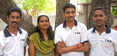 Kalam Nagappan, Poornima, Sathiyan and Ponmudi, Trustees of Young Helping Minds