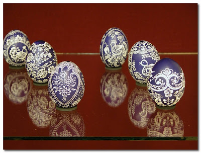 hand painted eggs from hungary
