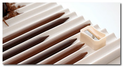 chocolate pencils by nendo japan