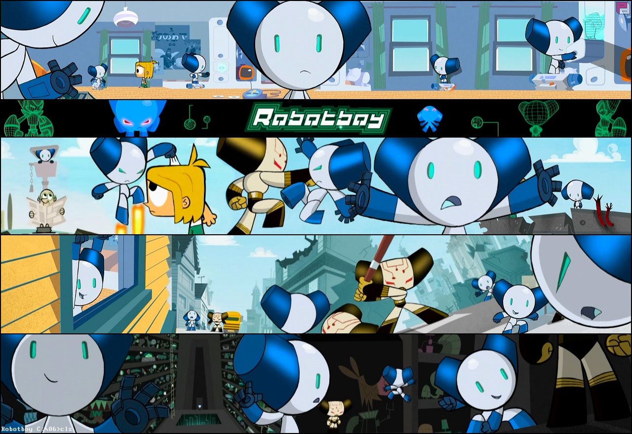 robotboy TOMMY lola turner gus gman moshimo cartoon network anime videos robotgirl