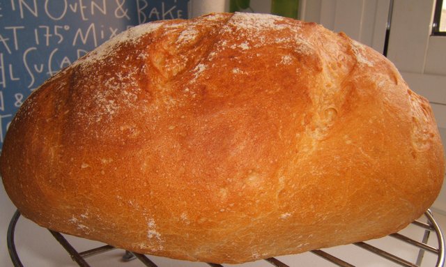 Hogaza de pan con poolish / Miche de pain au poolish