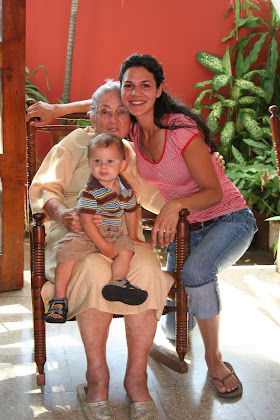 Me, Isaac, and my aunt Egda at her house in Nicaragua