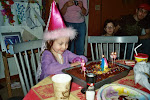 Alex carefully considering her birthday wish