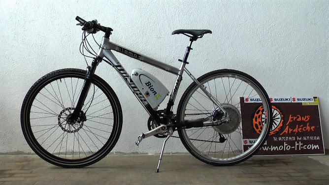 Vélo traditionnel monté avec kit Bionx