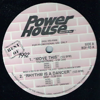 30/06 - Powerhouse Records - Best of 1992 Label+A-Side